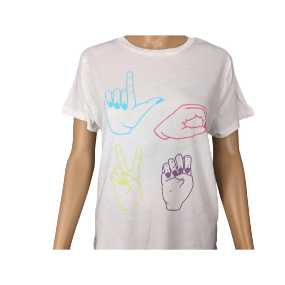Wildfox Love Signs Keke T-Shirt M